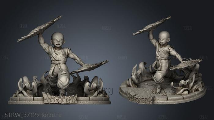 Krillin Kenzan stl model for CNC