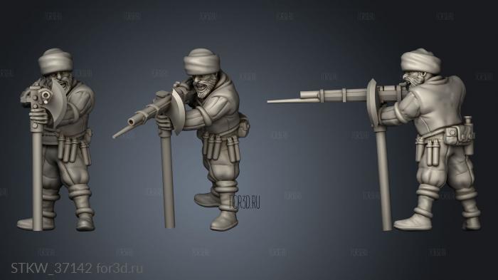 Winter Guard Rifleman stl model for CNC