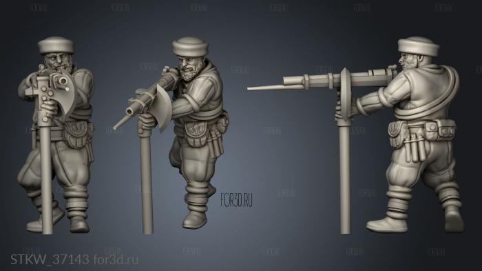 Winter Guard Rifleman stl model for CNC