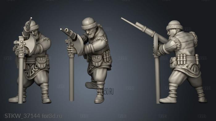 Winter Guard Rifleman stl model for CNC