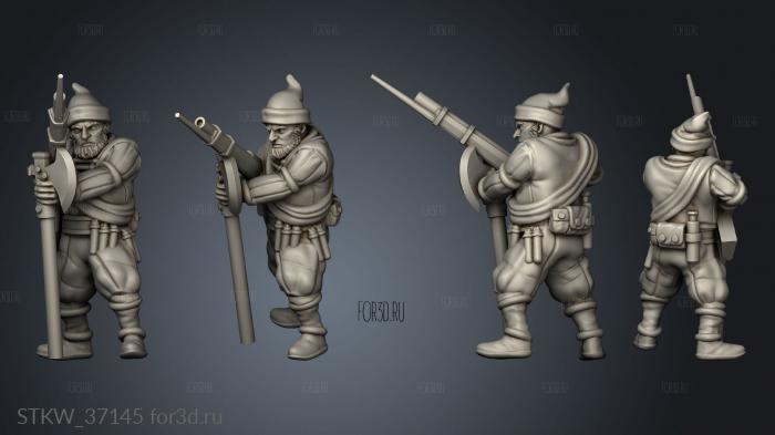 Winter Guard Rifleman stl model for CNC