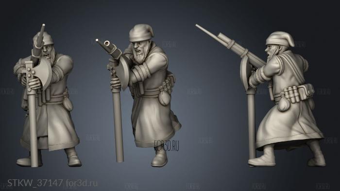 Winter Guard Rifleman stl model for CNC