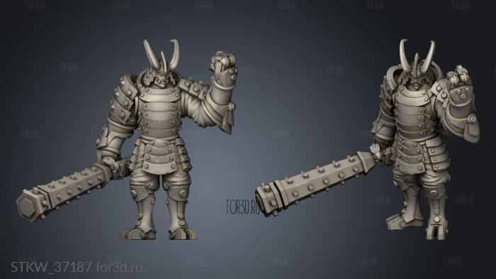 Warforged Kanabo 3d stl модель для ЧПУ