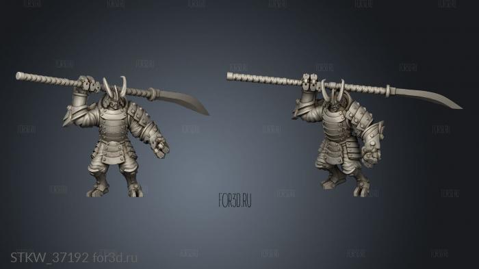 Warforged Naginata 3d stl модель для ЧПУ