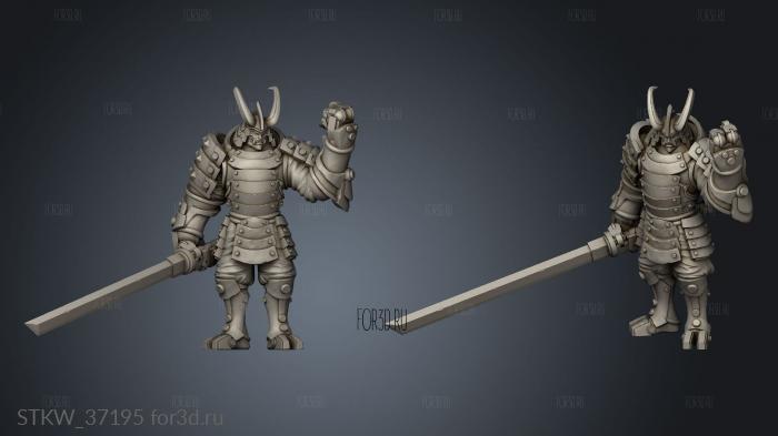 Warforged dachi 3d stl модель для ЧПУ