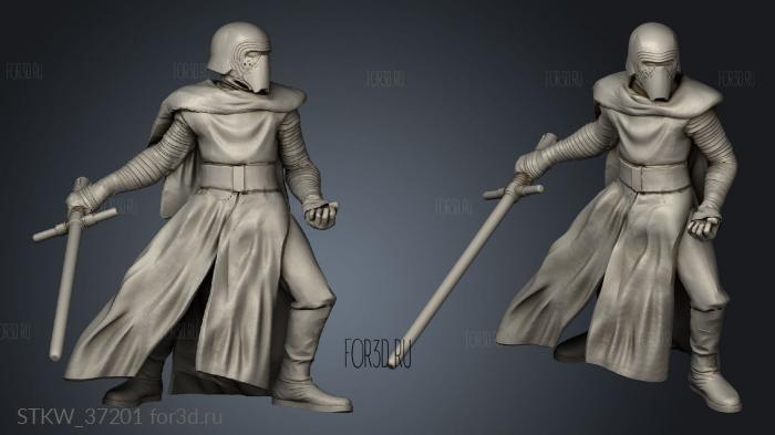 Kylo con casco 3d stl модель для ЧПУ