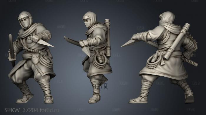 Guest Ninja Units stl model for CNC