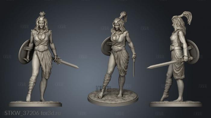 Kyrene warriorver 3d stl модель для ЧПУ