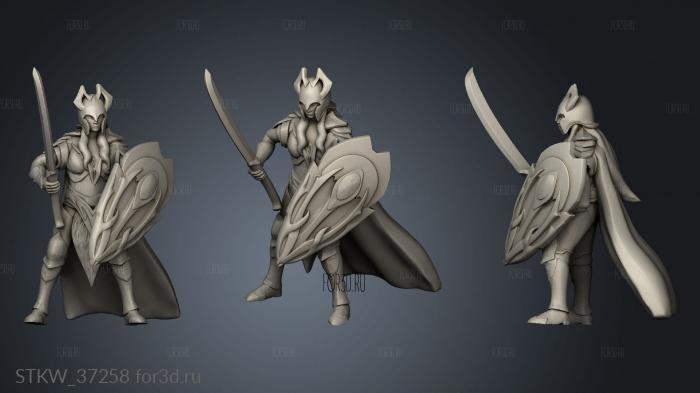 Lady the forest guard 3d stl модель для ЧПУ