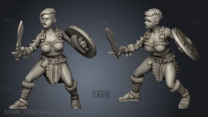 Lain Gladiators Amazons Celtic Warrior 3d stl модель для ЧПУ