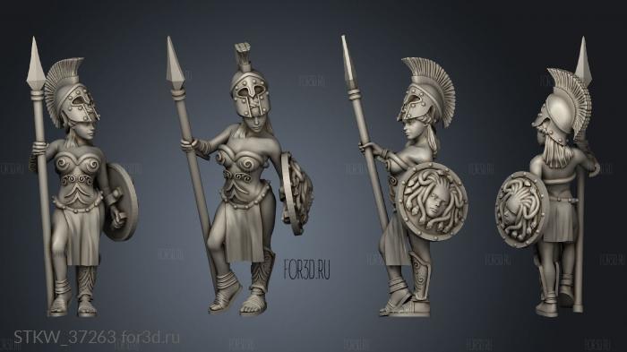 Lain Gladiators Amazons Greek Amazona 3d stl модель для ЧПУ