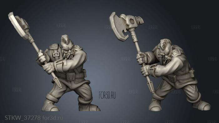 hog war 3d stl модель для ЧПУ