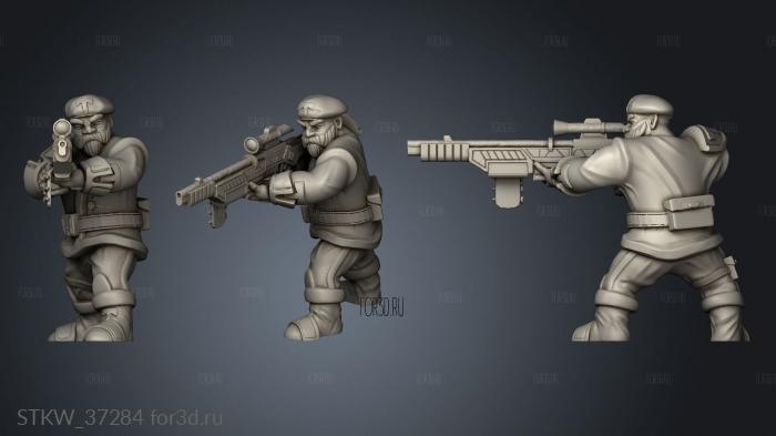 rifleman stl model for CNC