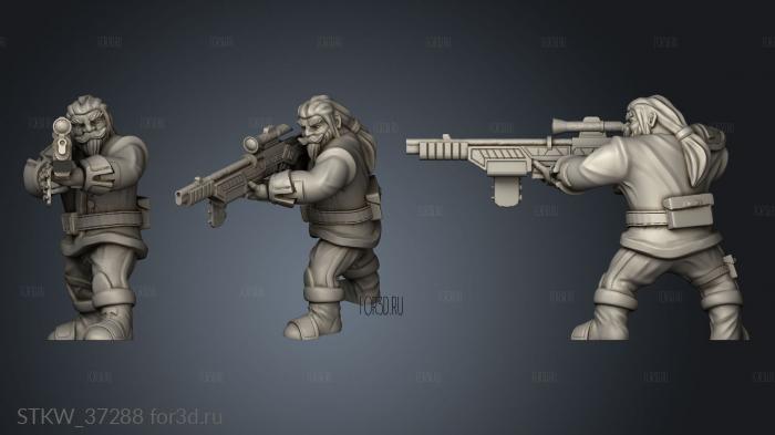 rifleman stl model for CNC