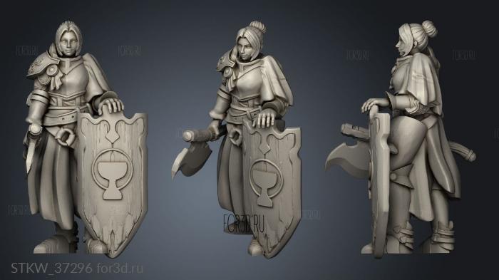 land WARRIOR THE LADY 3d stl модель для ЧПУ