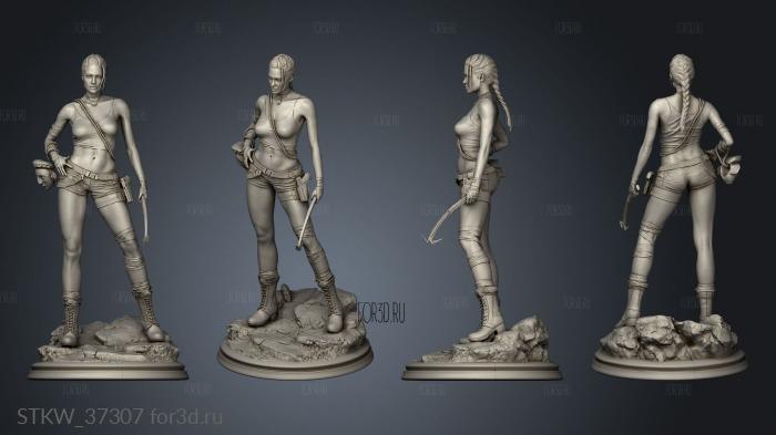 Lara Croft Angelina NSFW 3d stl модель для ЧПУ