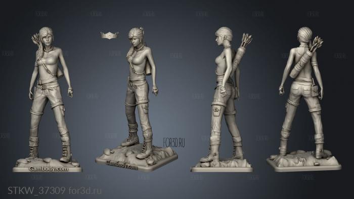 Lara Croft ark 3d stl модель для ЧПУ