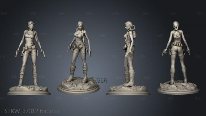 Lara Croft Classic 3d stl модель для ЧПУ