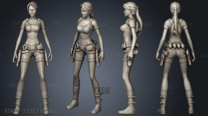 Lara Croft Tomb Raider Legend TRL 3d stl модель для ЧПУ