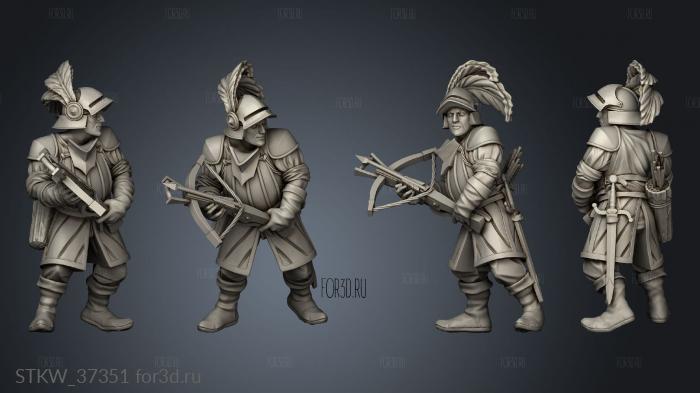 Wolf Warband Crossbowmen 3d stl модель для ЧПУ