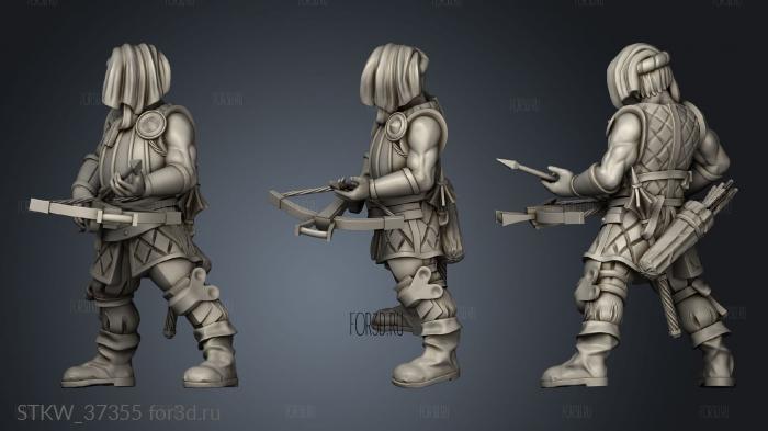 Wolf Warband Crossbowmen Crossbowmen Arrow 3d stl модель для ЧПУ