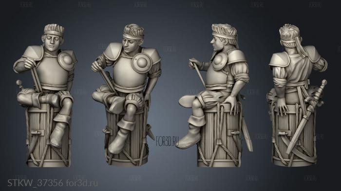 Wolf Warband Crossbowmen Drummer crossbow drummer 3d stl модель для ЧПУ