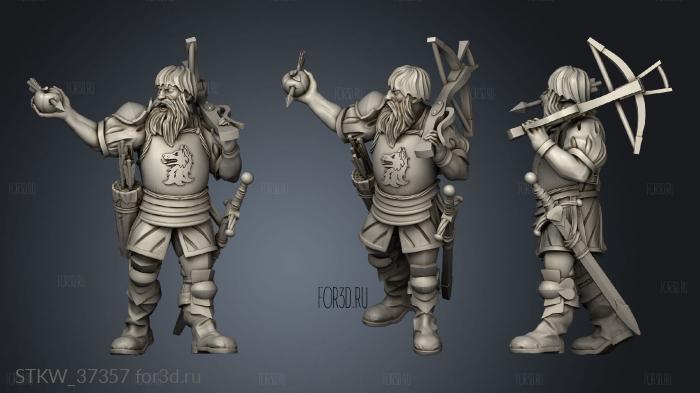 Wolf Warband Crossbowmen Leader 3d stl модель для ЧПУ