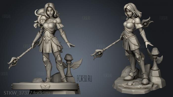 League Legends Lux Classic stl model for CNC