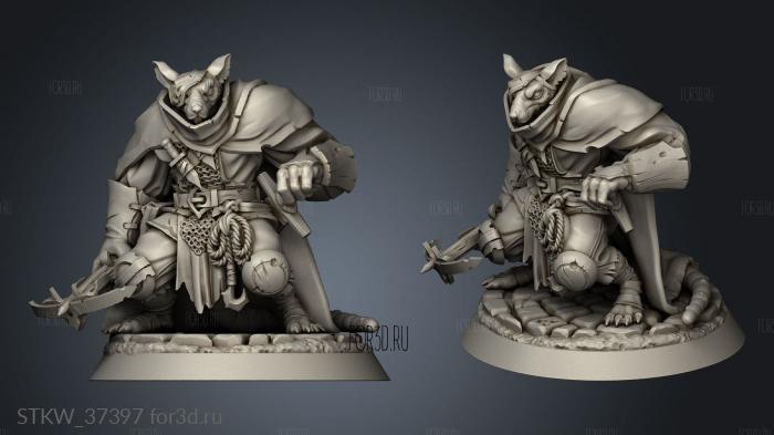 Rats Rat Thief stl model for CNC