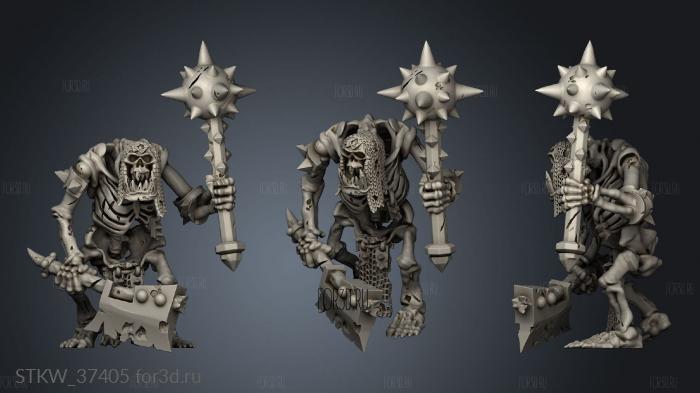 orc skeleton stl model for CNC