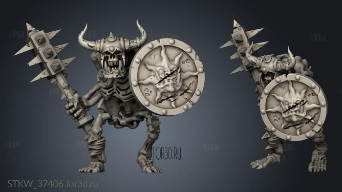 orc skeleton stl model for CNC