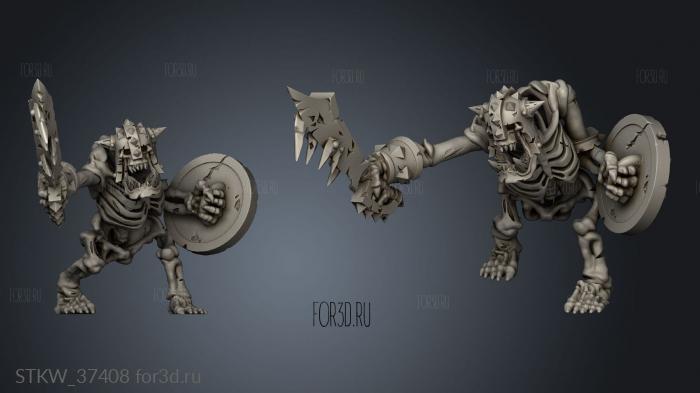 orc skeleton 3d stl модель для ЧПУ