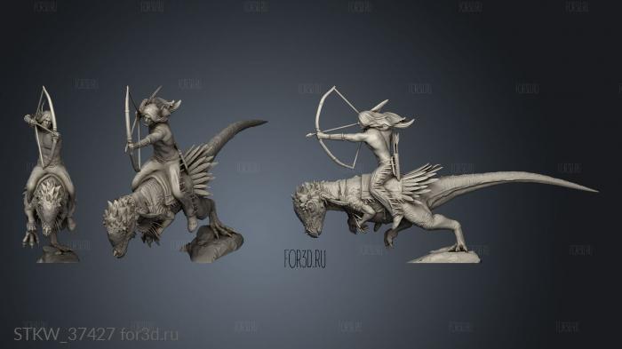 Tanto and his War Horse rider 3d stl модель для ЧПУ