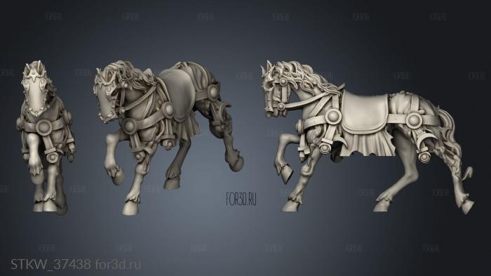 HORSE PRAETORIAN CAPTAIN stl model for CNC