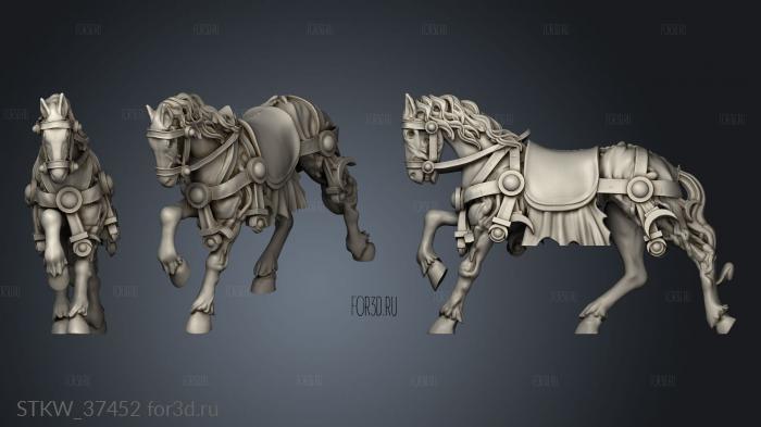 PRAETORIAN HORSE stl model for CNC