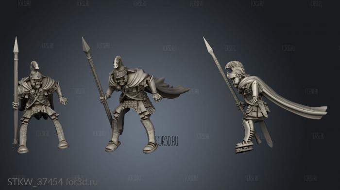 PRAETORIAN ON HORSE stl model for CNC