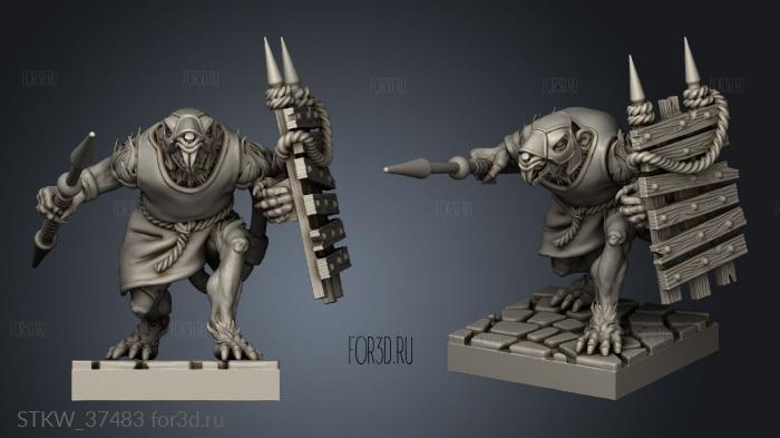 LEGION Rats Rat stl model for CNC