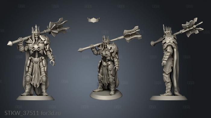 Leoric Figure Diablo stl model for CNC