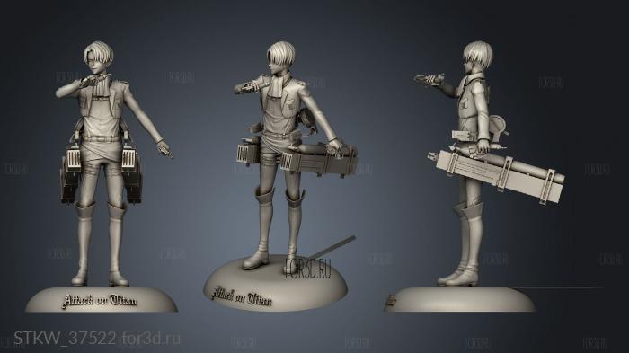 levi ackerman shingeki kyojin attack on titan Movement Module 3d stl модель для ЧПУ