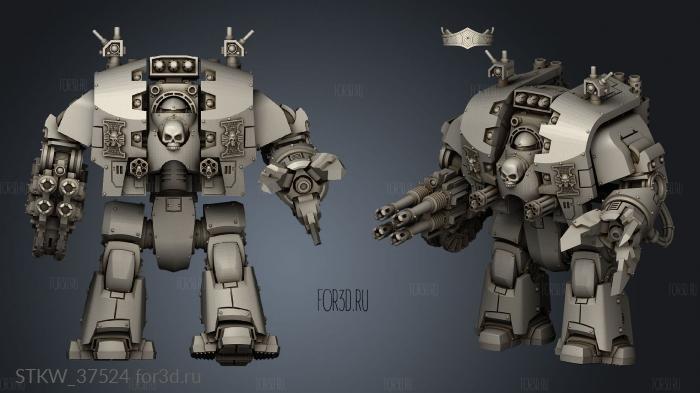 Leviathan Dreadnought Center Torso stl model for CNC