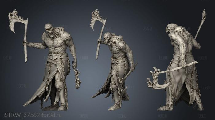 Lich Berserker Thicker for Yes Flame Mesh stl model for CNC