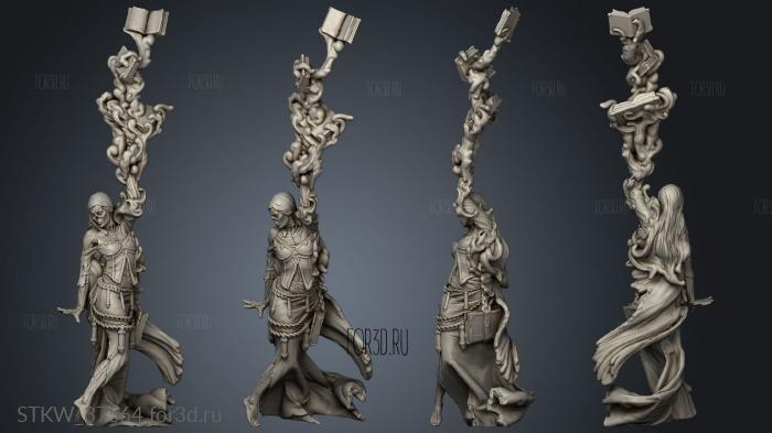 Lich Female Empress the Undead M Thicker for yes Spell Big Skull Mesh 3d stl модель для ЧПУ