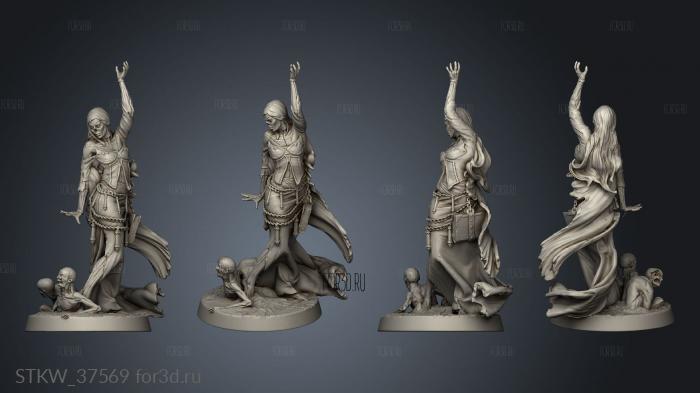 Lich Female Empress the Undead Yes Spell stl model for CNC