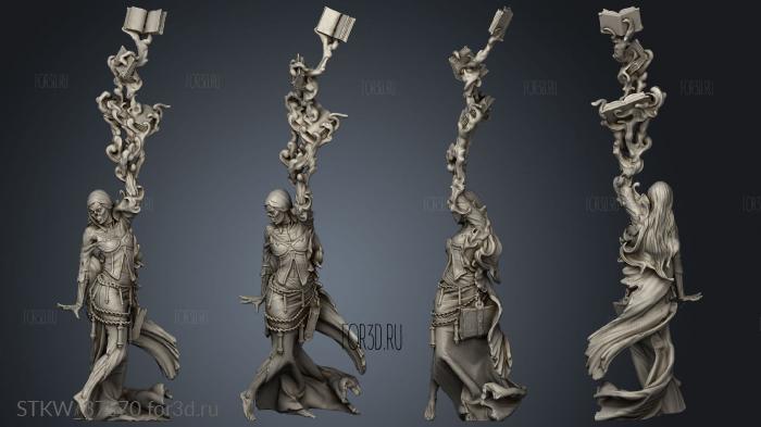 Lich Female Empress the Undead yes Spell Big Skull 3d stl модель для ЧПУ