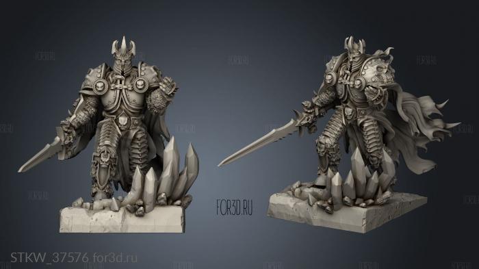 Lich king stl model for CNC