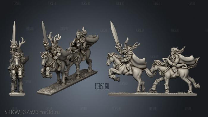 light cavalry command stl model for CNC