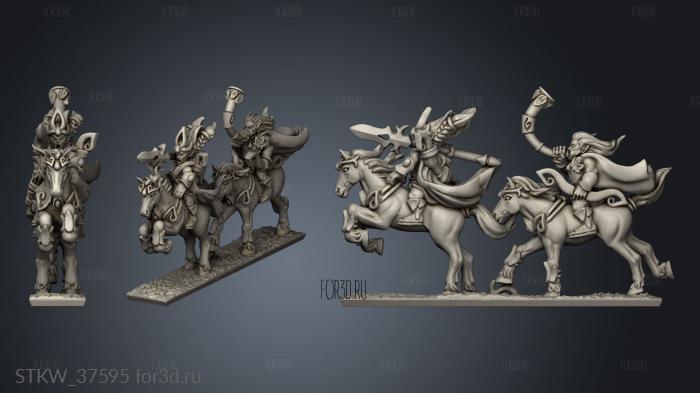 light cavalry command stl model for CNC