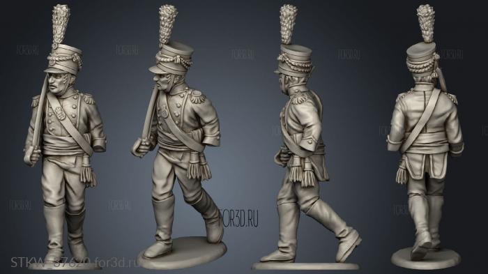 Light Infantry Command stl model for CNC