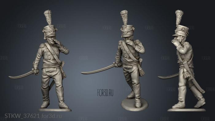 Light Infantry Command stl model for CNC