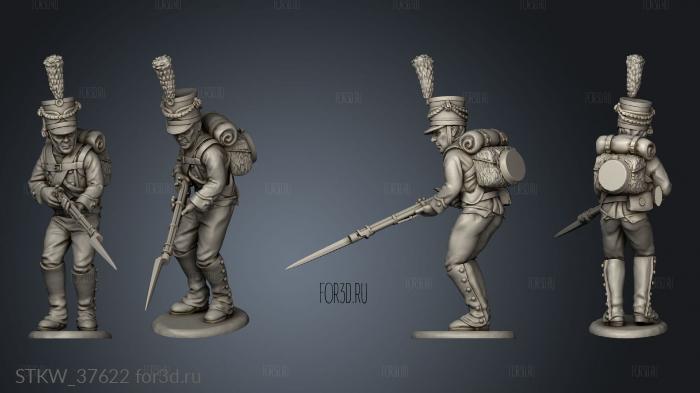 Light Infantry Command stl model for CNC